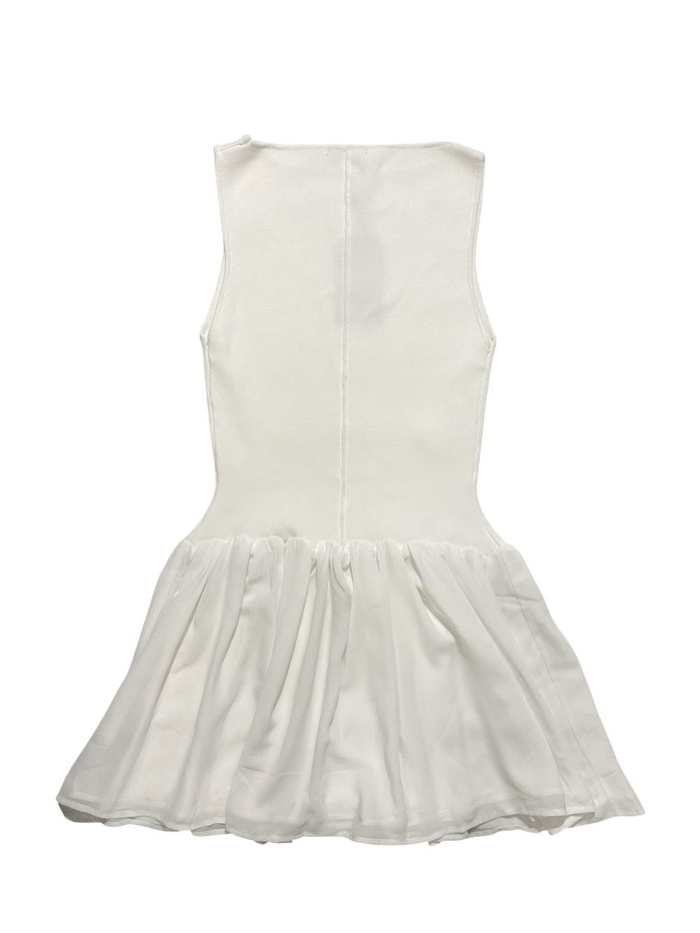 NWT💕 MESHKI Ashleigh Knit and Chiffon Mini Dress SMALL - Picture 3 of 8